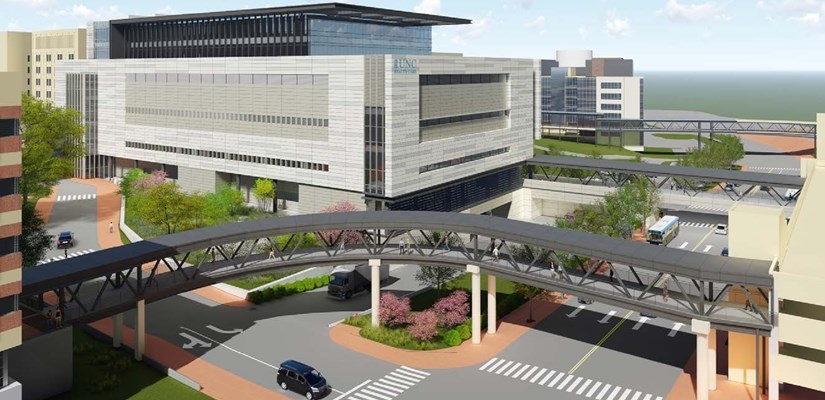 Digital rendering of a hospital expansion
